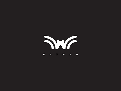 Batman batman black logo minmal movies redesign