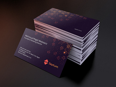 Septum business card branding business card identity pattern