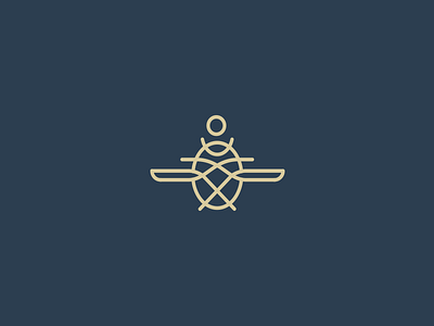 Dribbble acientegypt art emblem geotrupidae illustration lines logo logodesign minimal pharaohs scarab wip