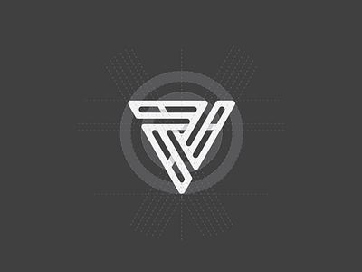 Rhythm Grid branding details emblem grid logo logos minimal movement rhythm triangle