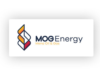 Mog Energy Logo brand design energy gas identity logo oil outline red