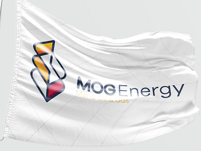 Mog Energy Flag brand design energy gas identity logo oil outline red