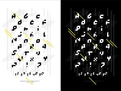 Typographic Posters abc alphabet detail geometric poster type typeface typeset typesetting typography