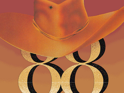 it's 88, stranger 88 cowboy design illustration typography