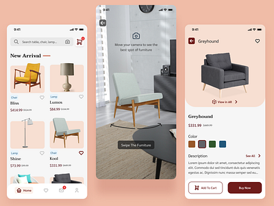 Furniture Shop App With AR