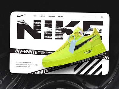 OFF WHITE X NIKE AIR FORCE VOLT air air force go education goeducation intensive nike off offwhite ui ux web