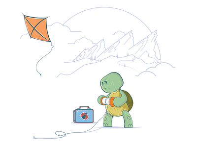 Oof, that one got away from us... 404 error illustration illustrator pivotaltracker turtles