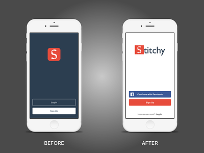 Stitchy Landing Page Design application design landing mobile page stitchy