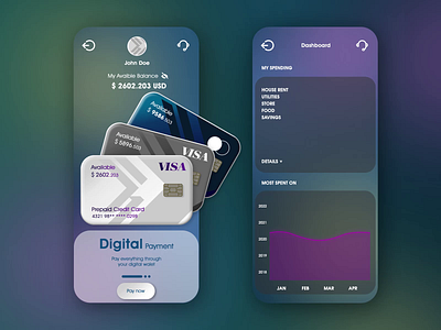 Banking App app application design bank app branding mobile app design motion graphics product design uiux design user experience user interaction user interface