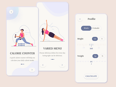 Сalorie calculator (Daily UI) branding daily ui design figma graphic design illustration page typography ui ux vector