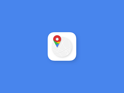 Daily UI Challenge #005 — App Icon 005 app icon challenge clean dailyui flat google google maps green icon material design ui