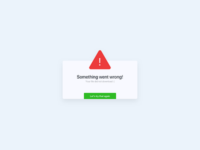 Daily UI Challenge #001 — Pop-Up / Overlay 001 challenge clean dailyui error interaction design minimal pop up simple ui user interface design