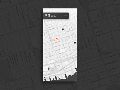 Daily UI Challenge #020 — Location Tracker 020 challenge clean dailyui interaction design location map minimal tracker ui user interface design
