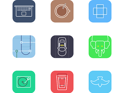 Topview Icon 02 coffee dropbox evernote icon lineicon music simple twitter uber