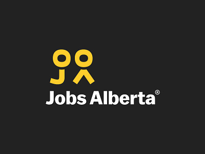 Jobs Alberta Logo branding icon logo monogram