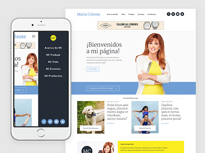 María Celeste Website Design branding design ix responsive ui web