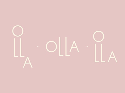 Olla Wordmark deco logo typography wordmark