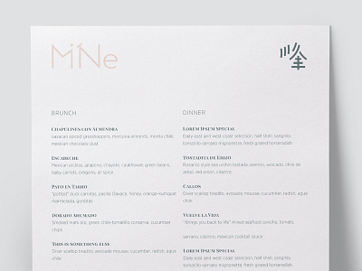 Mi'Ne Identity brand character chinese icon logo type typography wordmark