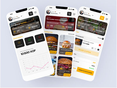 Food order app app ui ux