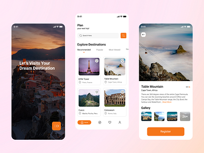 Travel App Design