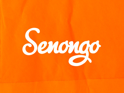 Senongo Logo v.2 cursive logo logotype personal round