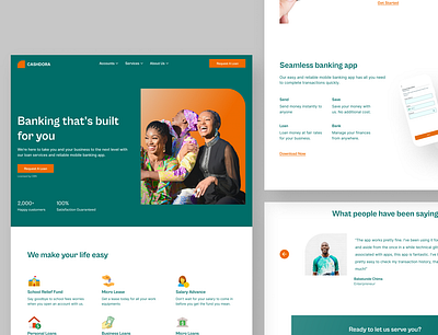 Bank Website bank design finance ui ui design website