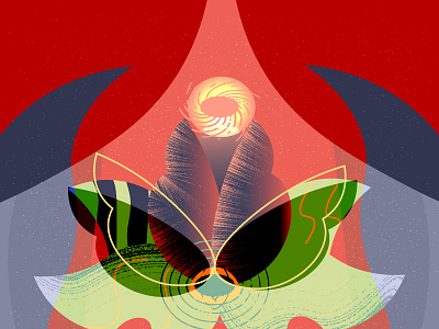 Art Deco poster abstract adobe illustrator artdeco design flower illustration poster retro vector vinyl