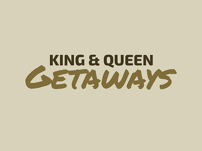 King & Queen Getaways design logo