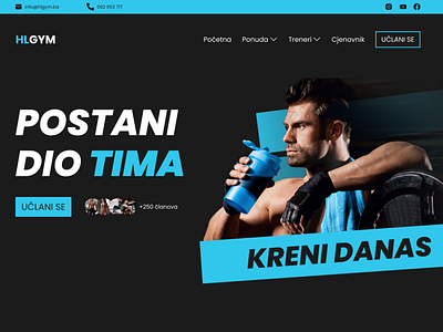 HLGYM Website design design ui ux web design