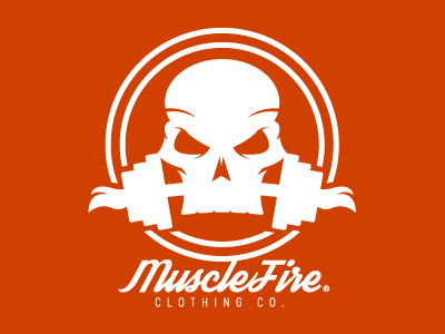 MuscleFire clothing co. | Logo apparel clothing fitness gym health muscle supplements tshirts