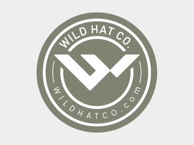 WILD hat co. - Sticker beanie cap circle hat rdl sticker wild
