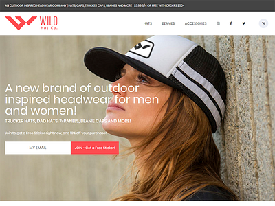 WILD Hat Co. - Website