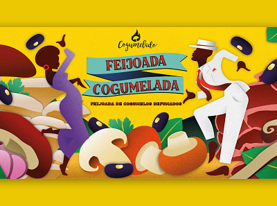 Feijoada Cogumelada - Packaging and label design branding design graphic design illustration packaging design