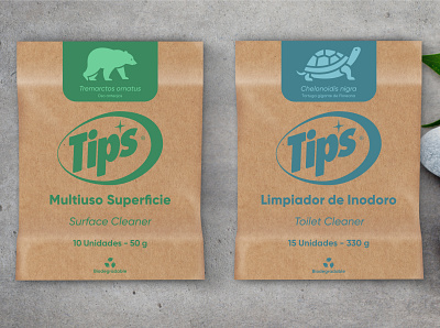Tips Sustainable Cleaning Products - Packaging Design branding graphic design illustration packaging design