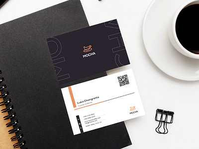 Branding: Business Cards for Mocha branding business cards design graphic design icon illustration logo minimal typography vector