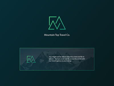 Branding: Logo Design Mountain Travelers