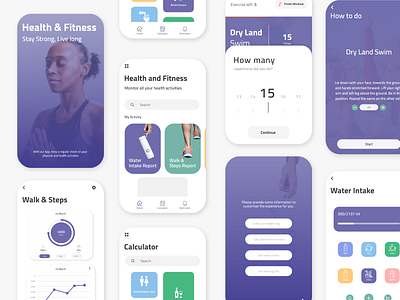 UI/UX: Fitness App 3d animation branding design graphic design icon illustration logo motion graphics typography ui ux vector