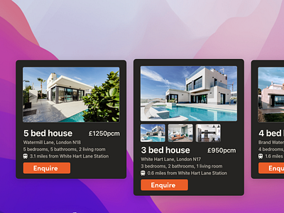 Real Estate Widget illustration ui uidesign usersexperiencedesign ux uxdesign