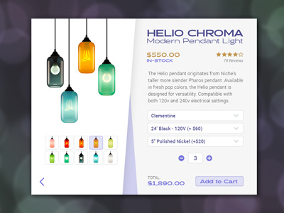 Day002 Product View Modal card ecommerce modal pendants product