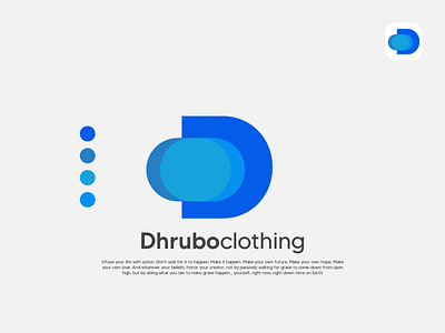 D letter logo for Dhruboclothing! branding graphic design logo