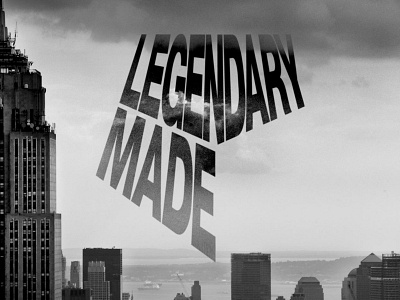 Legendary Made branding brutalism logo