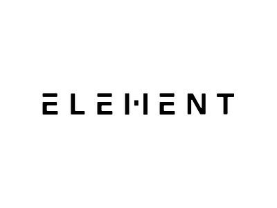 Element Logo automative clean design logo smart car typography