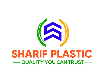 SHARIF PLASTIC LOGO 3d animation branding design graphic design illustration logo motion graphics ui vector