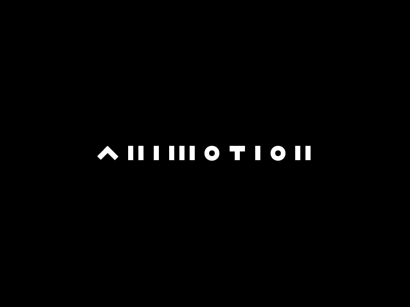 ANIMOTION.cz animation blackwhite logo minimal motion