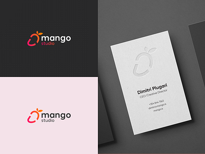 Mango Studio abstract abstract design branding cafe cafe logo cherry clever icon illustration logo mark programme programming software typedesign typeface typography