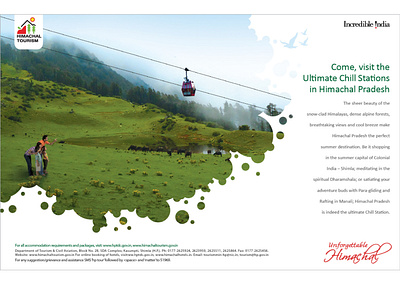 Press Ad Campaign - Himachal Tourism advertising branding design