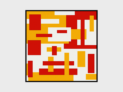 Composition - Vilmos Huszar art color composition de design graphic huszar shape squares stijl vilmos