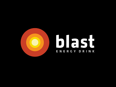 Blast drink energy explosion heat logo modern night sun youth