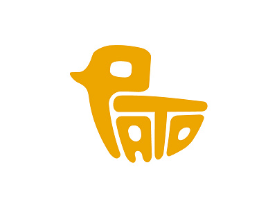 Pato creative logo pato yellow