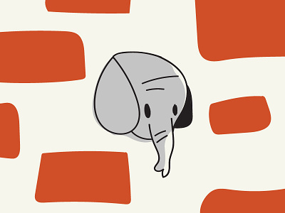 Elephant illustration book children elephant illustration